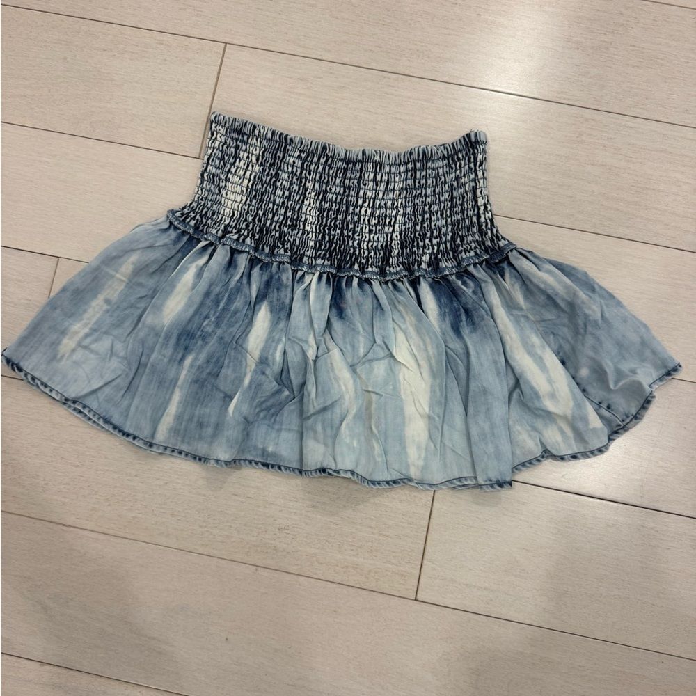 Vintage Havana Blue & White Skater Skirt